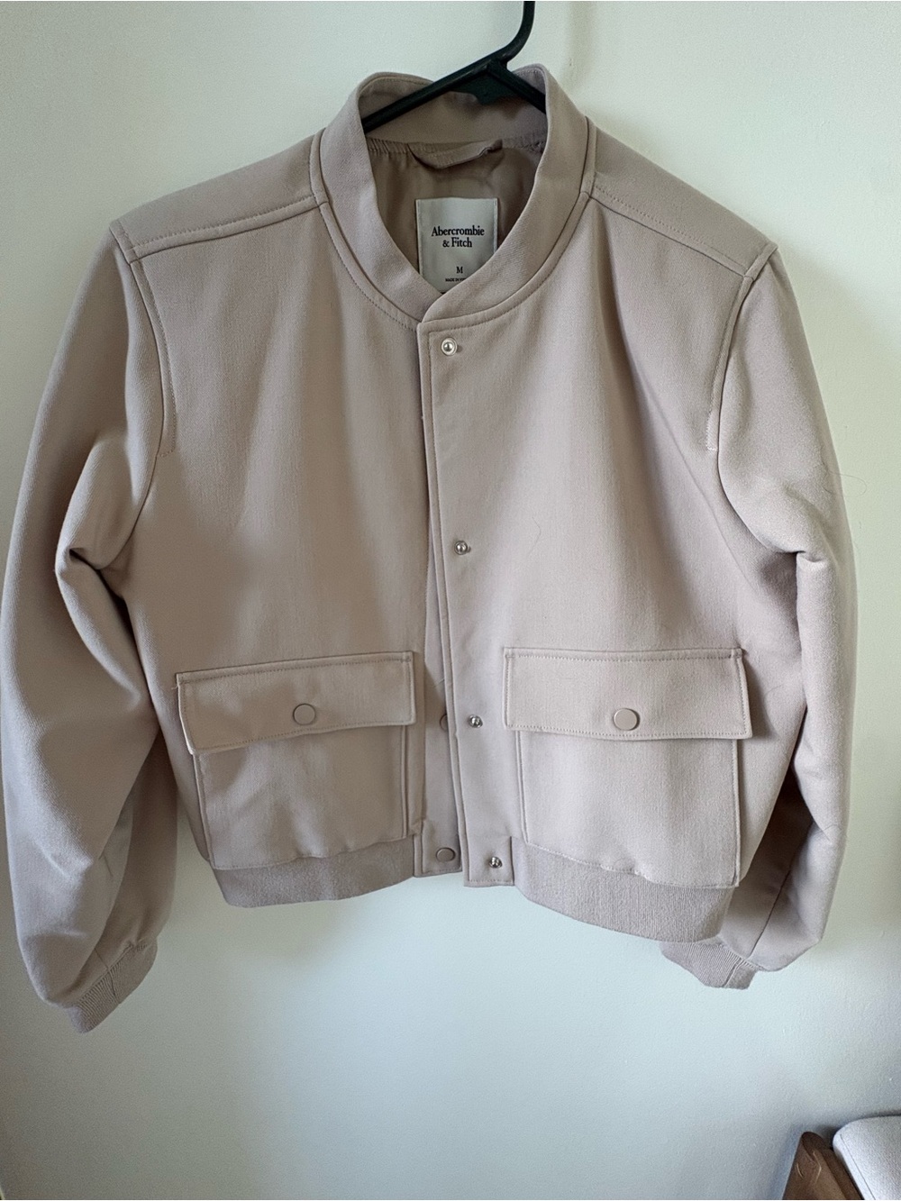 Abercrombie & Fitch Taupe Bomber Jacket